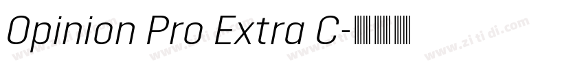 Opinion Pro Extra C字体转换